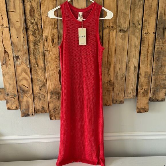 Pact Other - Pact Red Coverup Dress